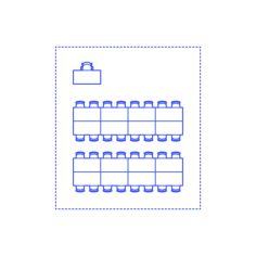 Layouts Classrooms Rows Facing 8 Cad Style Svg Vector, Free Vectors File